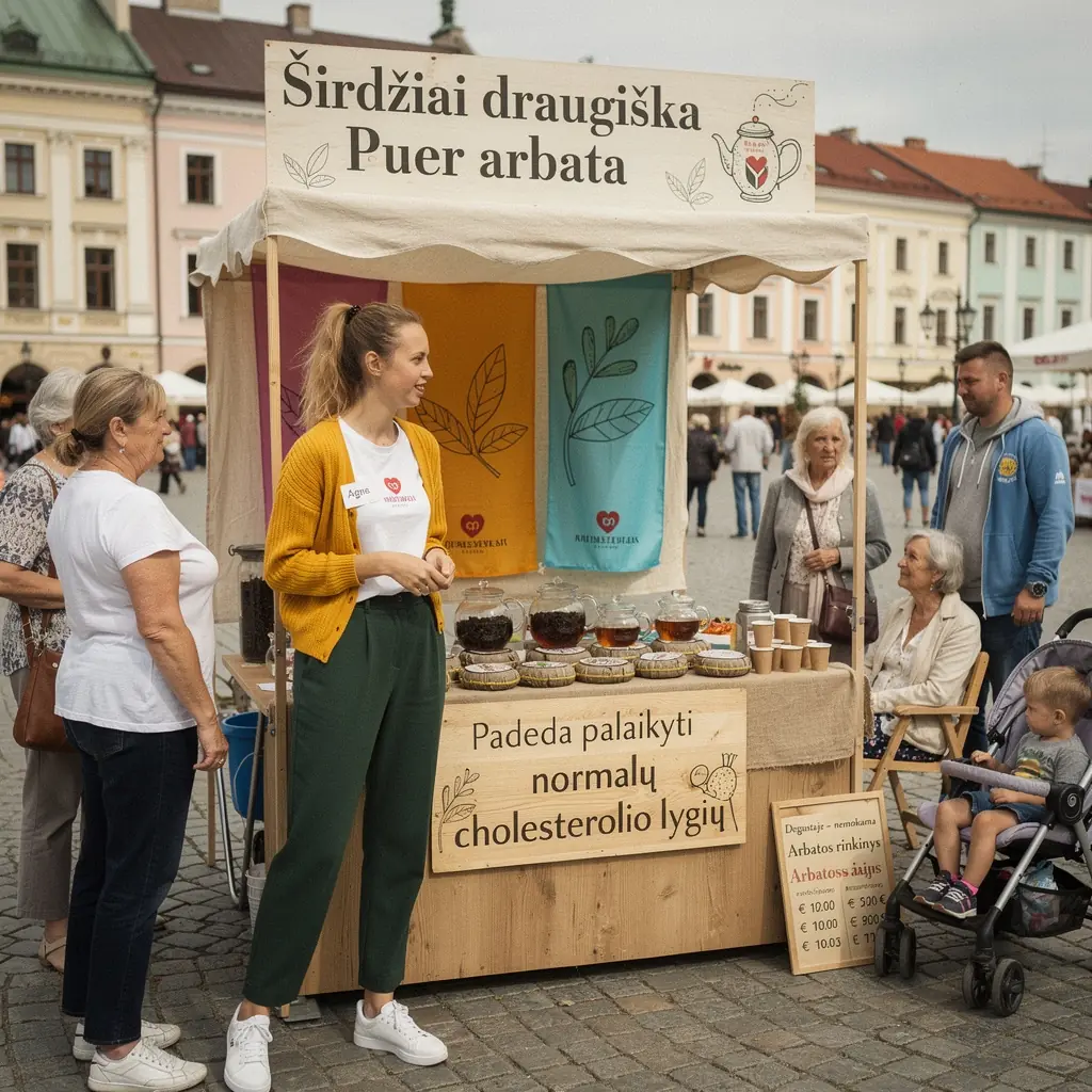 Senovinė pu-erh arbata, paruošta tradiciniu būdu, demonstruojanti savo turtingą spalvą ir aromatą.